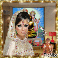 Beautiful Indian Woman... 动画 GIF