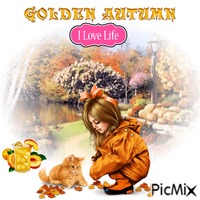 Golden Autumn....I Love Life GIF animé