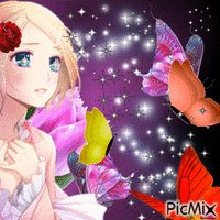 Papillons - Бесплатный анимированный гифка