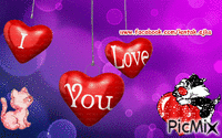 I LOVE YOU - Darmowy animowany GIF