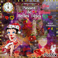 .. De Belles Fêtes .. M J B Créations - Free animated GIF