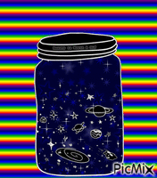 Stars in a jar GIF animado