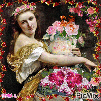 VINTAGE IN ROSE - Free animated GIF