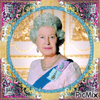 Elizabeth II, Reine d'Angleterre アニメーションGIF