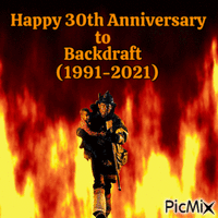 Happy 30th Anniversary to Backdraft GIF animado