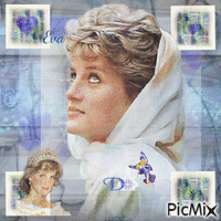 Lady Diana - Princess for Ever in pastel 💜💙🤍