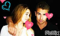Tobias et Tris ♥ - GIF animé gratuit