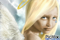 Crying Angel - GIF animate gratis