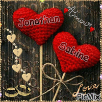 Sabine et Jonathan animovaný GIF
