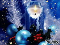 Vela de Natal - Animovaný GIF zadarmo