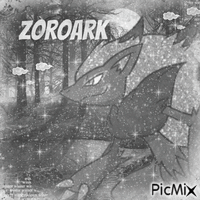 F2U Black/White Zoroark PFP!! animoitu GIF