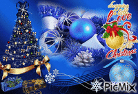 Love Merry Christmas - GIF animé gratuit