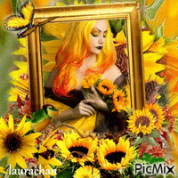 Lady sunflower