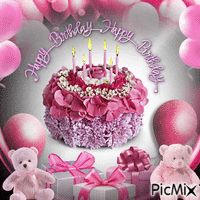 Happy Birthday In Pink