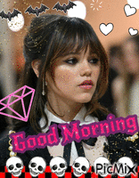 Good Morning Jenna Ortega animirani GIF