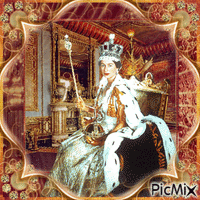 Elizabeth II, Reine d'Angleterre GIF animado