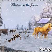 Concours : Journée d'hiver à la ferme GIF animé
