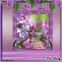 Blumen im Eimer - GIF animé gratuit