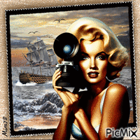Fin d'été - Marilyn Monroe - Zdarma animovaný GIF