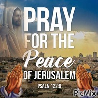 pray for Jerusalem - GIF animé gratuit