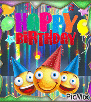 Happy Birthday - Безплатен анимиран GIF