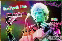 Rock'n'roll man animovaný GIF