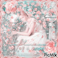 Vintage rose garden - Gratis animeret GIF