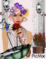 Collage de flores анимирани ГИФ