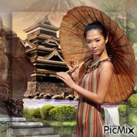 femme asiatique Animated GIF