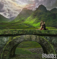 puente medieval animerad GIF