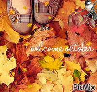 Welcome October animeret GIF