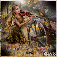 Evening concert for friends-fancy creation анимиран GIF