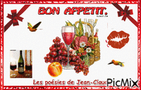 Bon appétit animovaný GIF