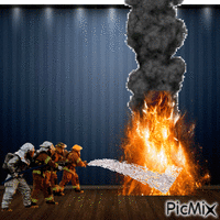 Approaching fire animuotas GIF