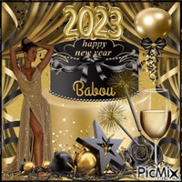 Bonne année Babou GIF แบบเคลื่อนไหว
