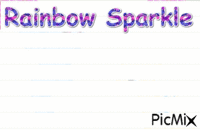 Rainbow sparkle - Gratis animeret GIF