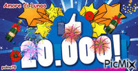 grazie a tutti 20000 fan - 免费动画 GIF