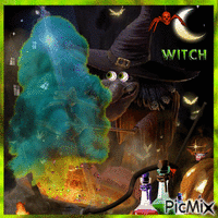 witch animovaný GIF