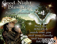 Good Night Blessings - Δωρεάν κινούμενο GIF