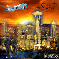 Seattle....Home Sweet Home анимированный гифка