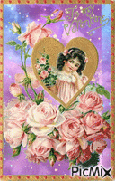 Carta di San Valentino vintage dolce - Gratis animeret GIF