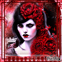 Femme gothique Animated GIF