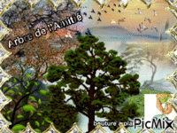 arbres de l'amitié 动画 GIF