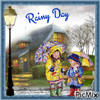 rainy day geanimeerde GIF