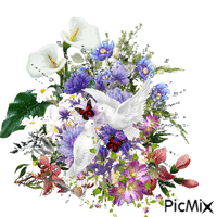 Un Magnifique Bouquet de Fleure GIF animé
