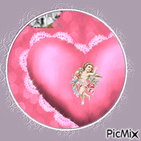 Coeur rose 🔥💖 - GIF animé gratuit