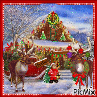 Christmas Reindeer - GIF animé gratuit