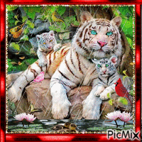 Tigresa y Cría - Nemokamas animacinis gif
