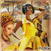 Belles Africaines par BBM GIF animé