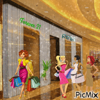 Shopping time !! animēts GIF